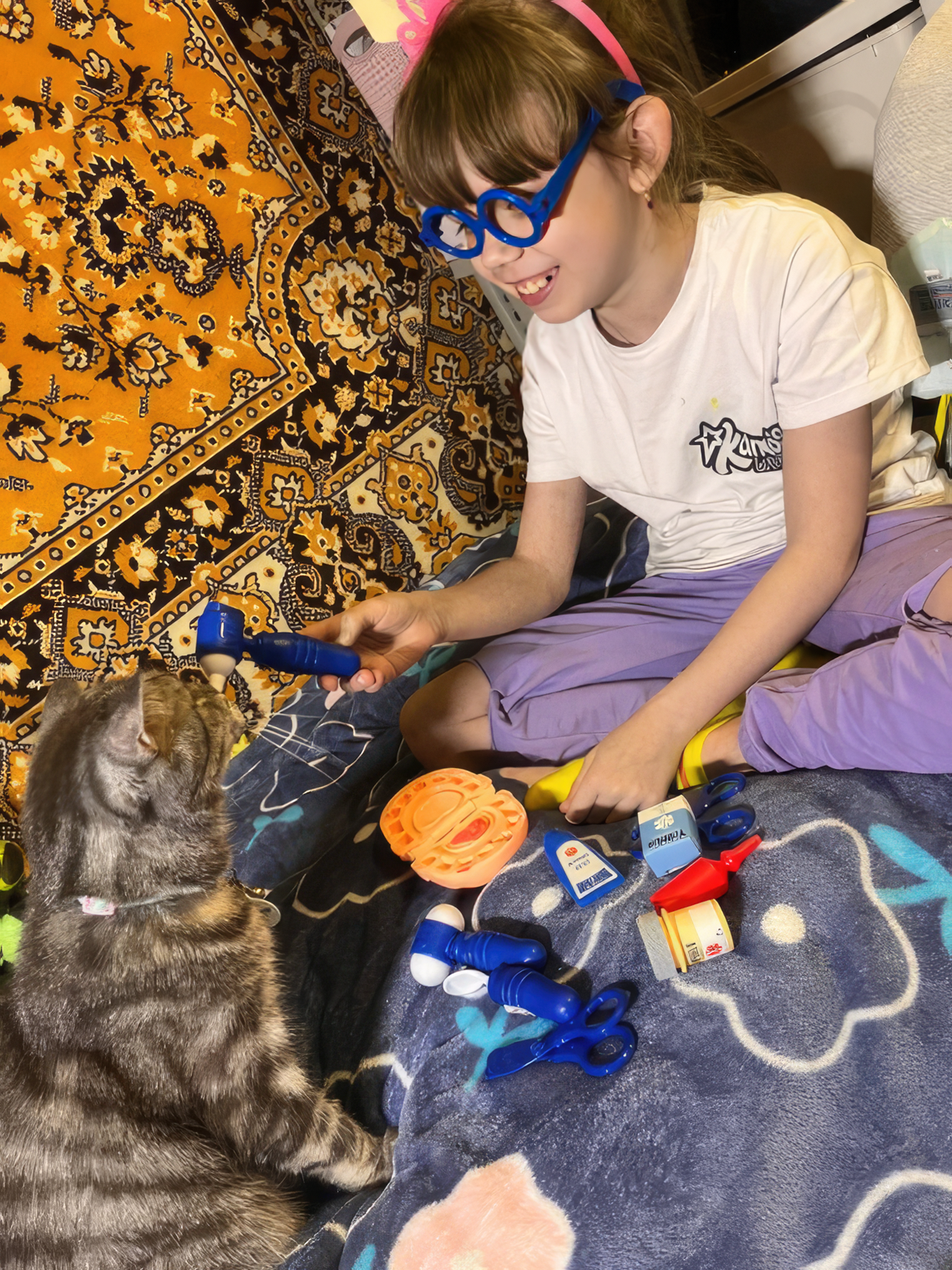 Дар`я лікує свого кота
